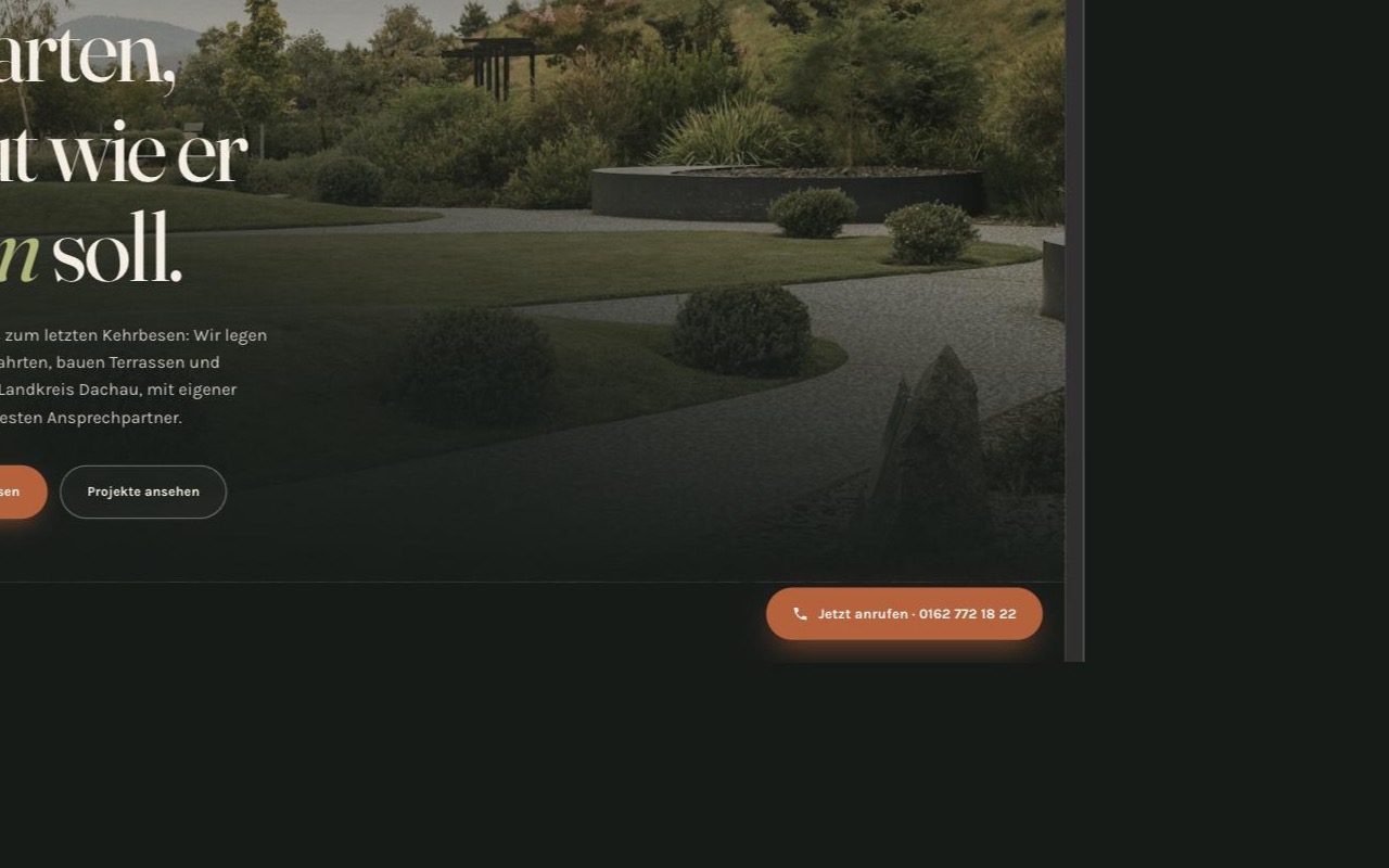 E & D Garten-Bau Website, gebaut von GG Digital