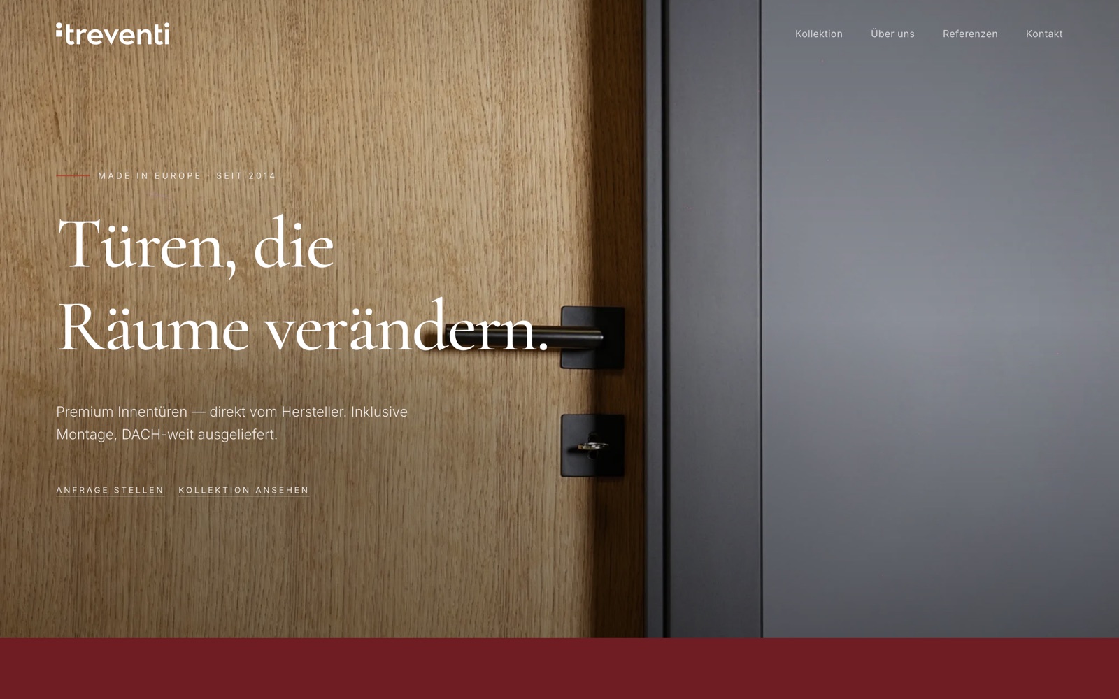 Treventi Premium-Website, gebaut von GG Digital